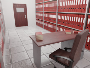 archive - folder room interior 3D Model