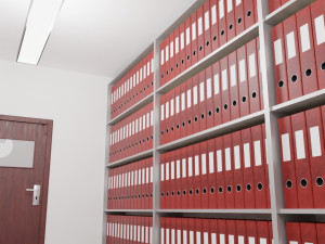 archive - folder room interior 3D Model
