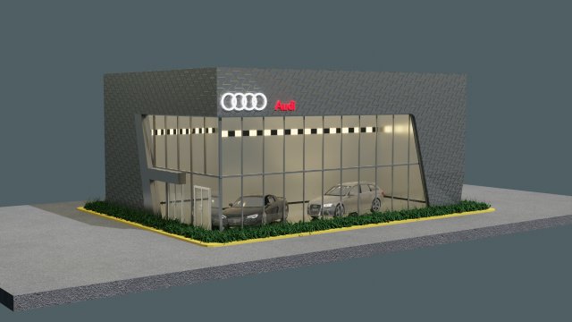 audi car gallery Model 3D .c4d .max .obj .3ds .fbx .stl .blend