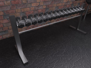 boxing hall - training gym interior Modèle 3D
