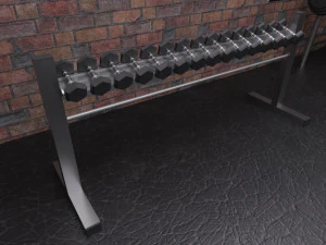 boxing hall - training gym interior 3D Model