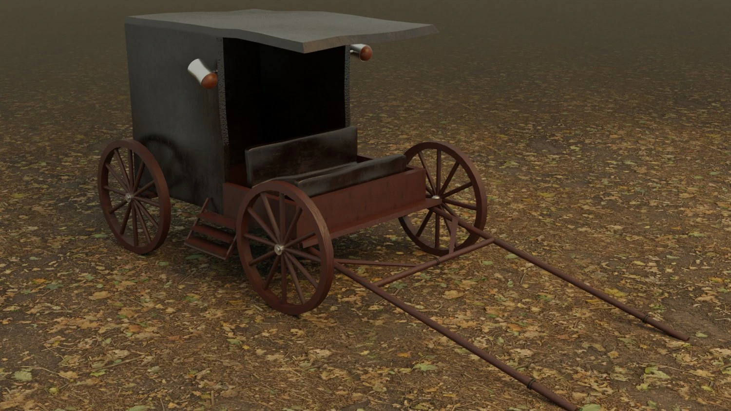 horse cart 3D Model .c4d .max .obj .3ds .fbx .stl .blend