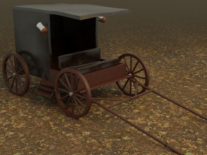 horse cart 3D Модель