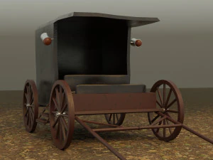 horse cart 3D Model