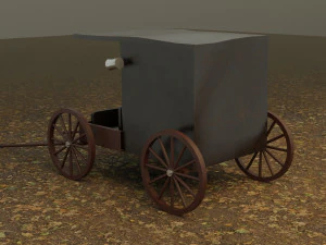 horse cart 3D Model