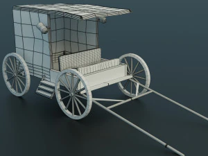 horse cart 3D Model