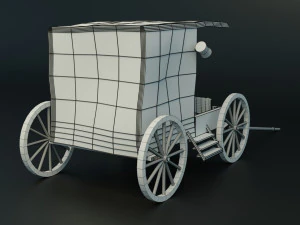 horse cart 3D Model