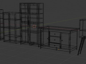 5 cabinet models Modèle 3D