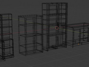 5 cabinet models Modèle 3D
