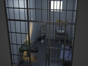 prison cell 3D 模型