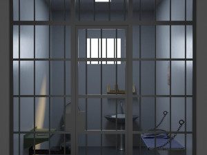 prison cell 3D 模型