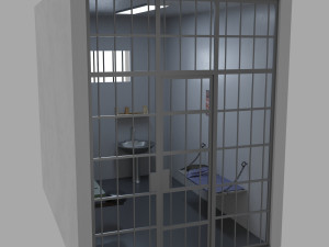 prison cell 3D 模型