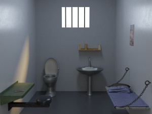 prison cell 3D 模型