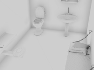 prison cell 3D 模型