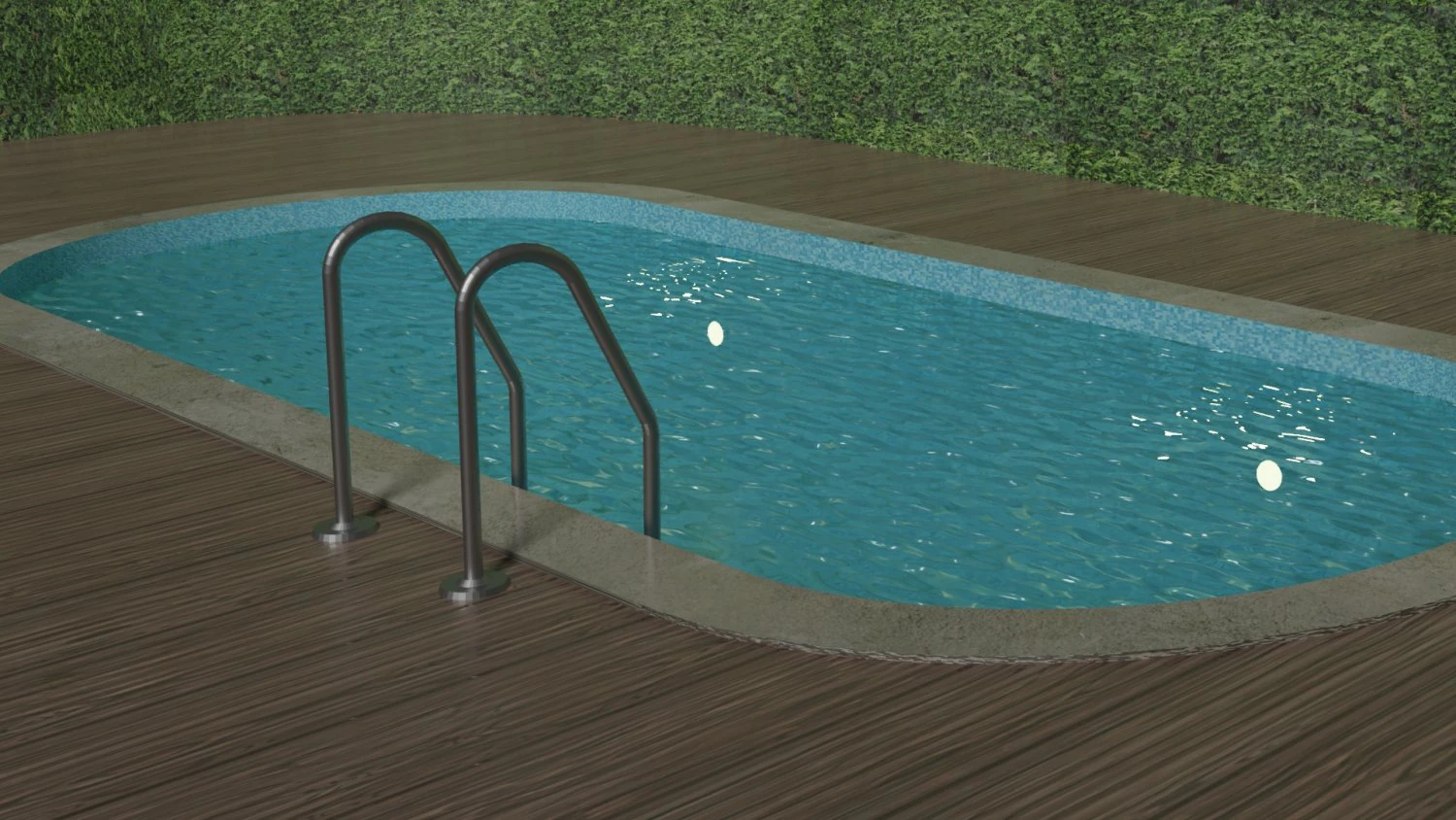 simple swimming pool 3D Model .c4d .max .obj .3ds .fbx .stl .blend