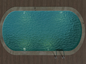 simple swimming pool Model 3D
