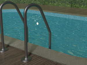 simple swimming pool Model 3D