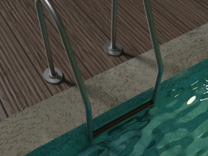 simple swimming pool Model 3D