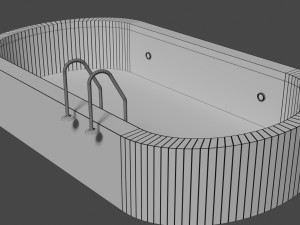 simple swimming pool Model 3D