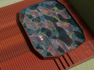 wooden swimming pool Model 3D