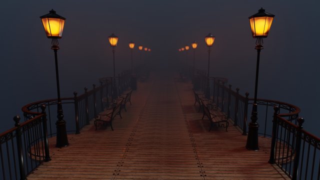landing stage pier 3D-Modell .c4d .max .obj .3ds .fbx .stl .blend 
