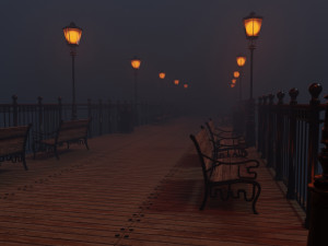 landing stage pier 3D-Modell