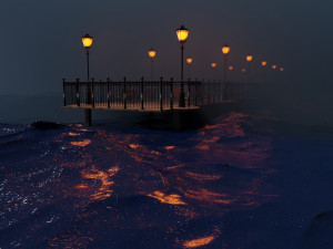landing stage pier 3D-Modell