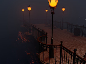 landing stage pier 3D-Modell