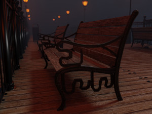 landing stage pier 3D-Modell