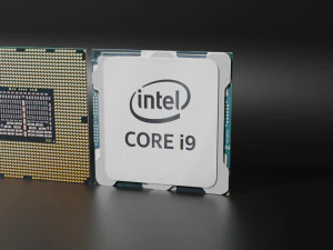Intel Core i9 işlemci 3D Model