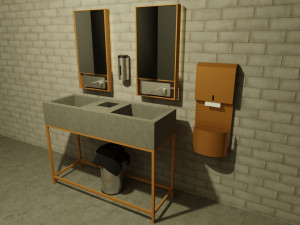 cafe bathroom 3D Модель