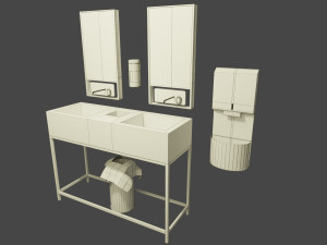 cafe bathroom 3Dモデル