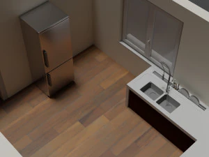 house plan with interiors 3D Model