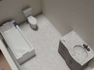 house plan with interiors 3Dモデル