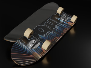5 skateboard pack 3D Модель