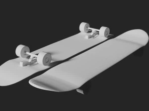 Pacote de 5 skates Modelo 3D