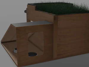 dog or cat house 3D Model