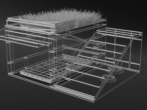 dog or cat house 3D Model