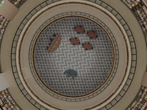 public library interior 3D 모델