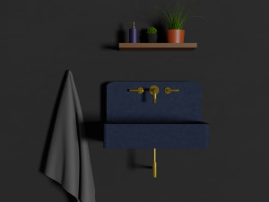 4 sinks 3Dモデル