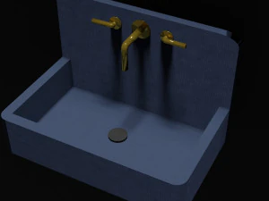 4 sinks 3D Model