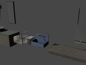 4 sinks 3Dモデル