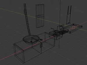 4 sinks 3D Model