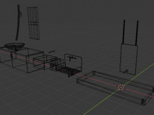 4 sinks 3Dモデル