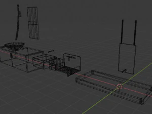 4 sinks 3D Model
