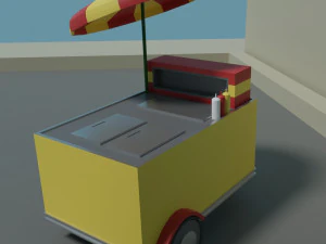 low-poly football stadium 3D Model