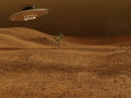 mars scene and ufo 3D Models