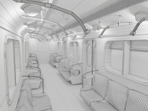 subway-underground interior 3D Модель