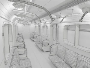 subway-underground interior 3D Model
