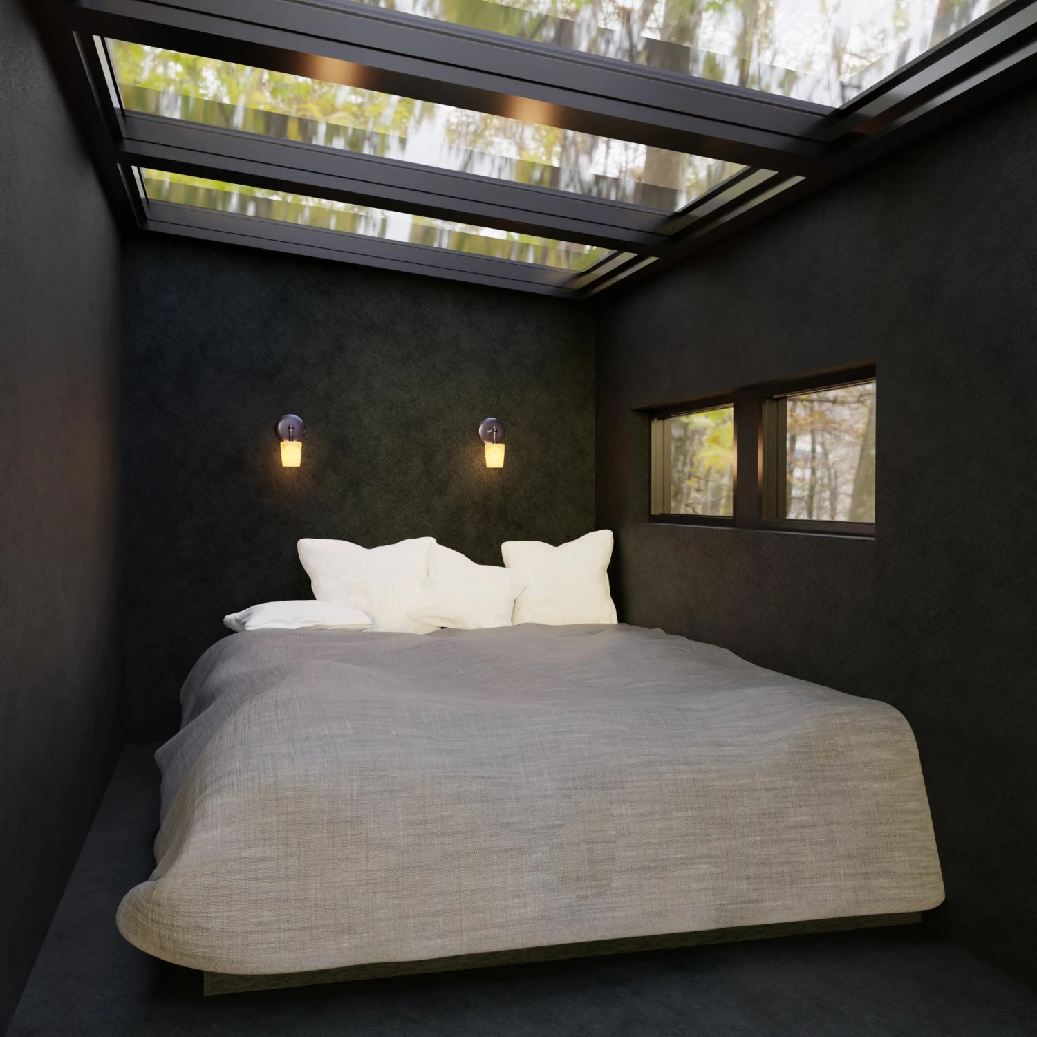 hidden bedroom in nature 3D Model .c4d .max .obj .3ds .fbx .stl .blend